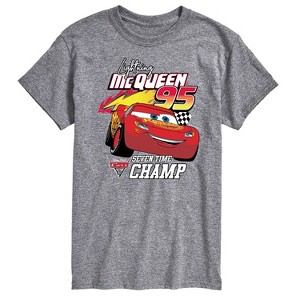 Men's - Cars - Lightning McQueen 95 Seven-Time Champ Short Sleeve Graphic T-Shirt - 1 of 4