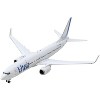 Boeing 737-800 Commercial Aircraft "Utair" White with Blue Tail Stripes 1/400 Diecast Model Airplane by GeminiJets - 2 of 3