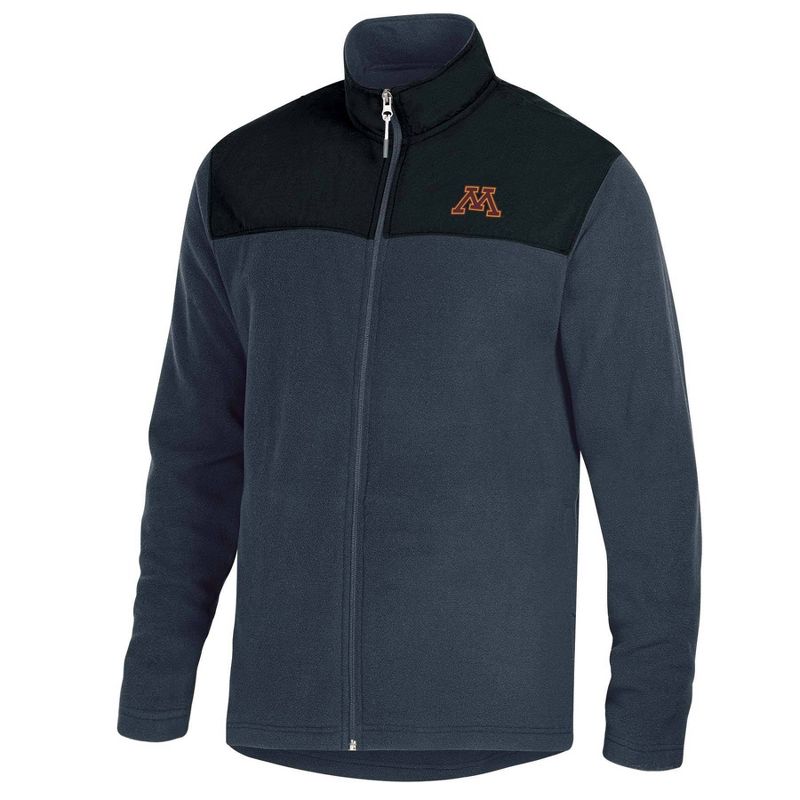 NCAA Minnesota Golden Gophers Gray Fleece Full Zip Jacket, 1 of 4