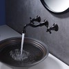 Sumerain Wall Mount Bathroom Sink Faucet, ORB Wall Mount Faucet with Valve Traditional Vintage Theme - 3 of 4