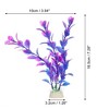 Unique Bargains Plastic Artificial Water Plants Aquarium Decorations Purple 7.28" Heigh 1 Pc - 4 of 4