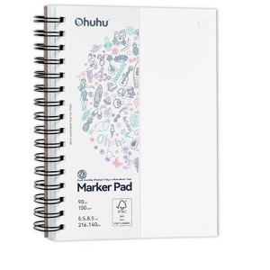 Ohuhu Double Sided Bleedproof Art Sketchbook 5.5x8.5 Y44-83000-47 - 1 of 4
