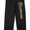 Black Adam Lightning Bolt Adam Men's Black Sleep Pajama Pants - 2 of 4