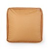 Baddow Contemporary Faux Leather Channel Stitch Rectangular Pouf - Christopher Knight Home - 2 of 4
