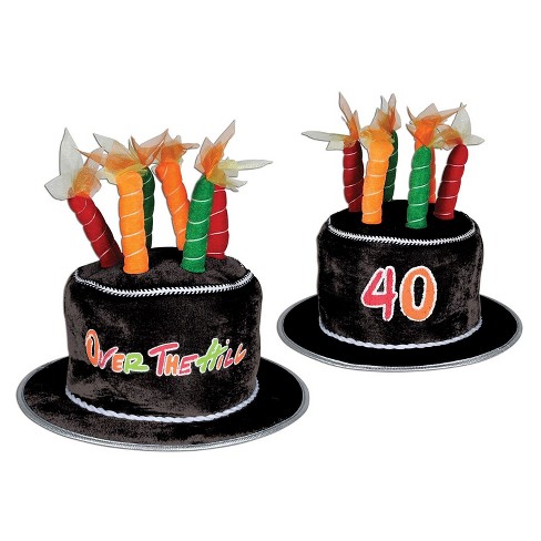 Beistle Plush 40 Over-The-Hill Cake Hat Black 60696-40 - image 1 of 1