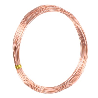 Unique Bargains Soft Pure Copper Jewelry Making Gardening Wire 1 Roll