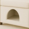 Okak Simple Cute Bunny-Ear Armchair with Built-in Cat & Dog Hideaway,Pet-Friendly Single Sofa Chair for Bedroom,Living Room - 4 of 4