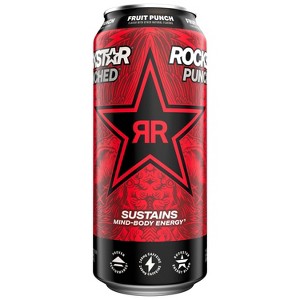 Rockstar Punched Fruit Punch Energy Drink - 16 fl oz can - 1 of 4