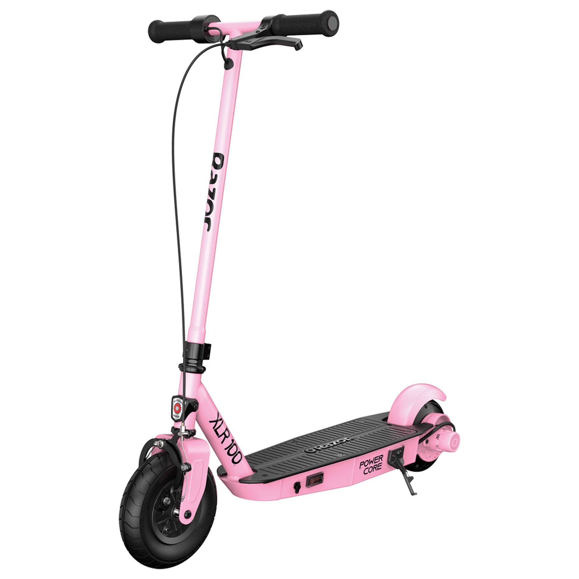 Razor Power Core XLR100 Electric Scooter for Kids Ages 8+, 120lb Max Weight, Pink – 11 Mph, 35-Min Run Time, Thumb-Activated Throttle, Pneumatic Tire