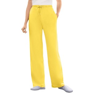 Woman Within Plus Size Sport Knit Straight Leg Pant - 1 of 4