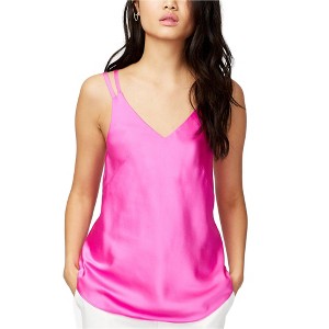 Rachel Roy Womens Erica Satin Tank Top, Pink, X-Small - 1 of 1