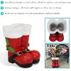 Sunnydaze Polyresin Santa Claus Boots Christmas Holiday Decoration - 13" - Red - 3 of 4