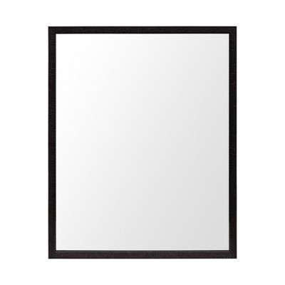 HomeRoots 32" Espresso Framed Bathroom Vanity Mirror