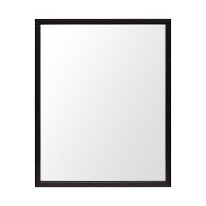 HomeRoots 32" Espresso Framed Bathroom Vanity Mirror - 1 of 4