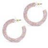 SHINE by Sterling Forever 1.75" Resin Flat Hoop Earrings - 2 of 3