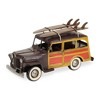 HomeRoots 8" Yellow and Brown Metal Hand Painted 1948 Brown Woody Model Car - 3 of 4
