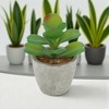 Unique Bargains Artificial Plants Mini Desert Rose in Pulp Plastic 3.15"x3.15"x4.13" 1Pcs - 2 of 4