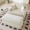 Mlmh & Kngwa 45.3” W Modern Upholstered Single Sofa Chair with Pillows and Ottoman Bench - 2 of 4