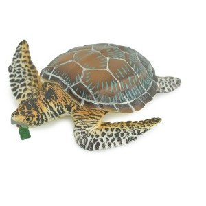 Turtle, Green Sea Turtle, Museum Quality, Hand Painted, Rubber Reptile, Realistic, Model, Replica, Toy, Kids, Gift,  6 Inches.  CH1003 BB221 - 1 of 4