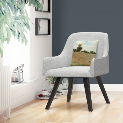 Claude Monet Wild Poppies 16x16 Decorative Throw Pillow
