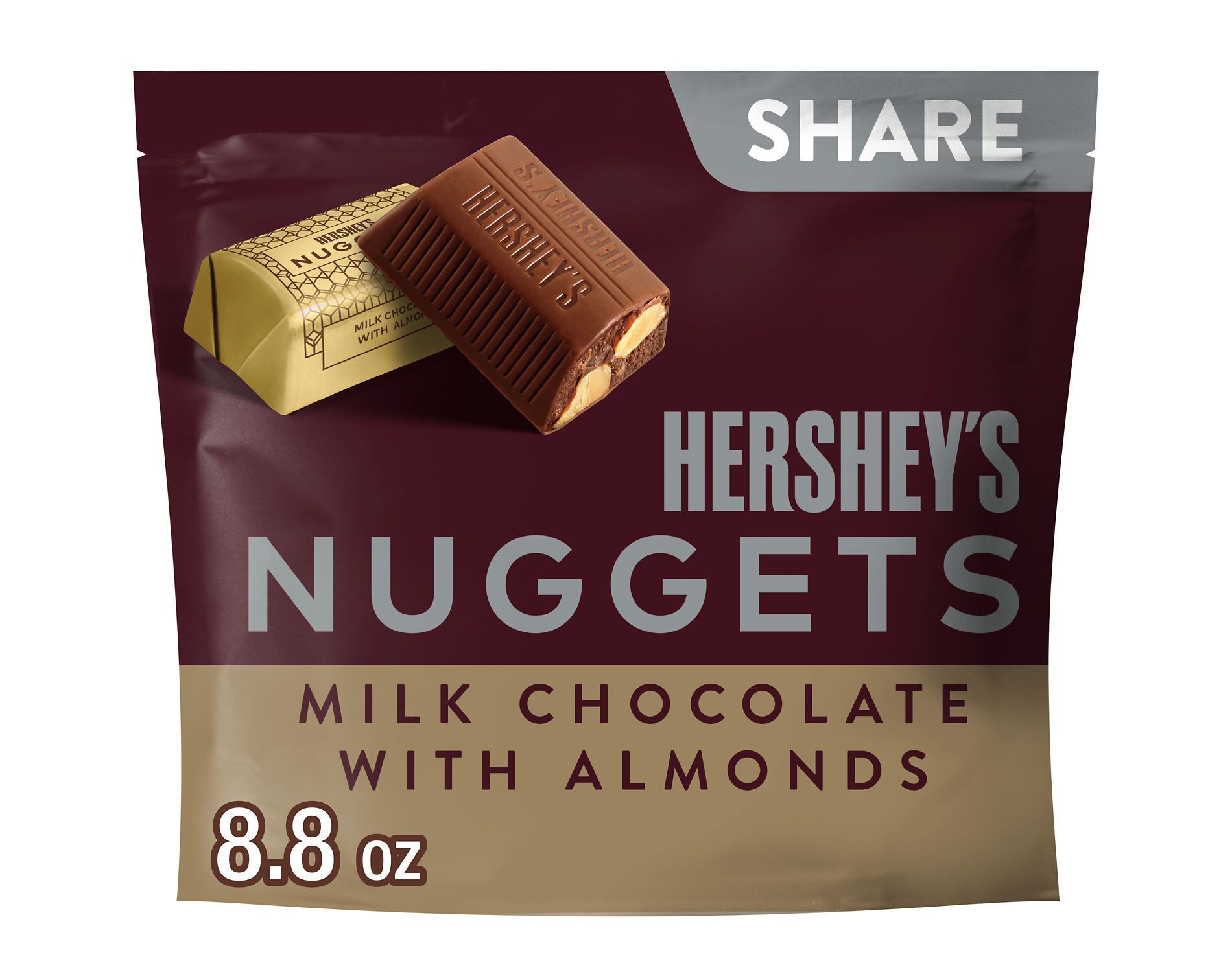 HERSHEY'S Nuggets Milk Chocolate with Almonds Candy - 8.8oz