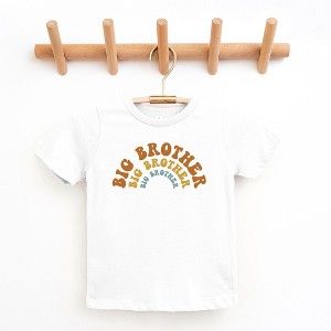 The Juniper Shop Big Brother Stacked Curved Toddler Short Sleeve Tee - 1 of 2