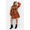 Women's Plus Size Marlie Dress - caramel | CITY CHIC - 3 of 4