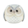 HomeRoots Set Of Three 4" Blue and Gray Resin Owl Figurine - 4 of 4
