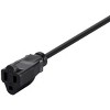 Monoprice Power Extension Cord Cable - 6 Feet - Black | 14AWG 15A (NEMA 5-15P to NEMA 5-15R) - 4 of 4