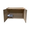 33" Cat Litter Box Furniture Enclosure with Scratch Pad,Modern Hidden Cat House Cabinet – LAOTIES - 2 of 4