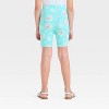 Girls' Moana Bike Shorts - Green - 2 of 3