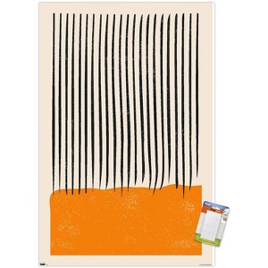 Trends International Geometric - Orange Unframed Wall Poster Prints - 1 of 4