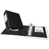 Avery Mini Durable 3 Ring Binder, 2" Round Rings, Holds 5.5" x 8.5" Paper, Label Holder, 1 Black Binder (27554) - 4 of 4