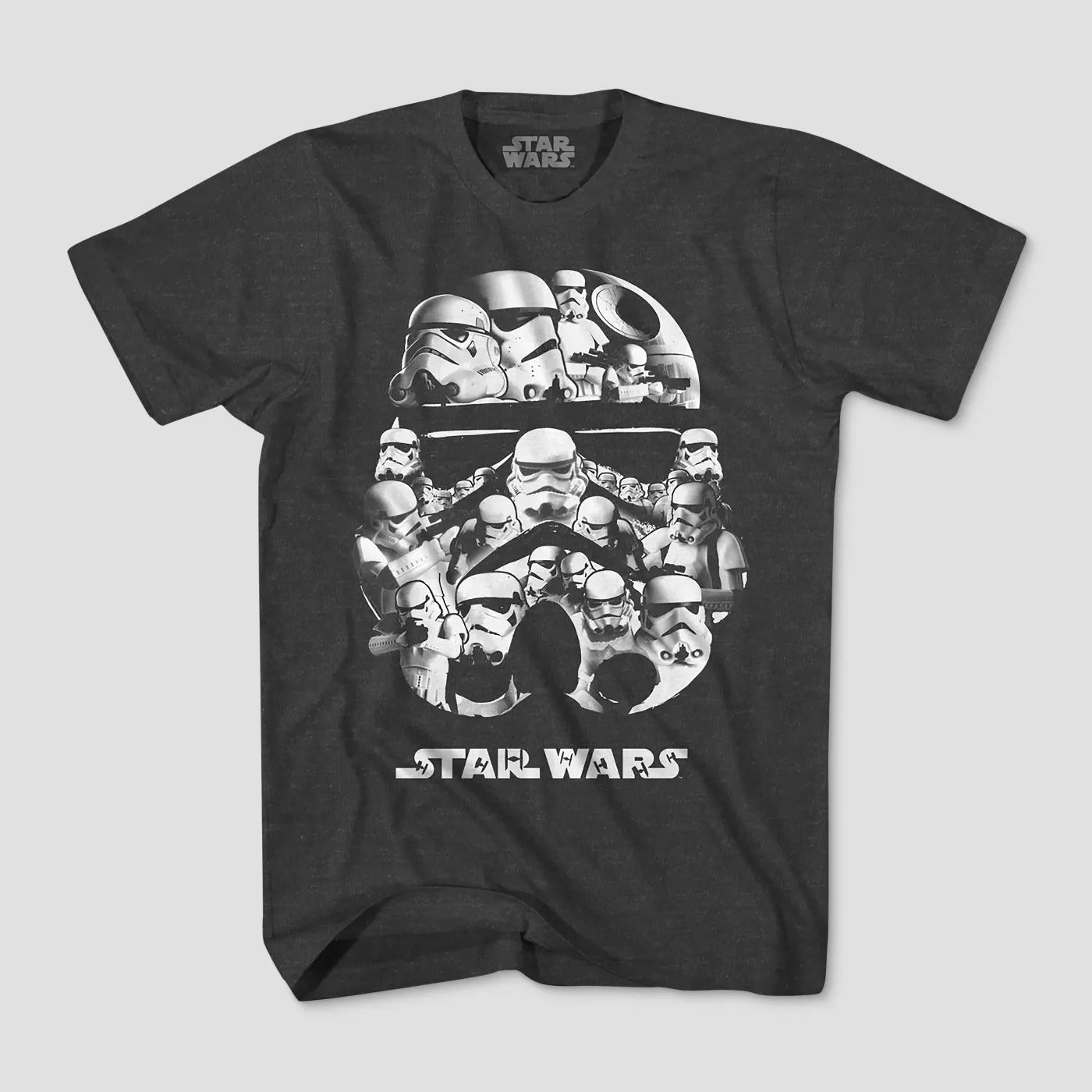 Boys' Star Wars Stormtrooper Short Sleeve T-Shirt - Charcoal Heather - image 1 of 1