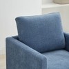 Okak 360 Degree Modern Accent Chair, 30.7"W Square Upholstered Swivel Accent Chair and Comfy Accent Single Sofa Chair, Lounge Armchair - 4 of 4