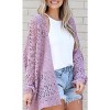 Imily Bela Women's Bohemian Style Cardigan Sweater, Loose Crochet Cardigan Jacket - 2 of 4