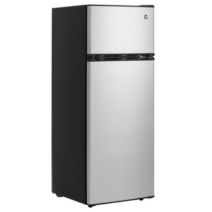 7.5 Cu Ft Refrigerator with Freezer, 1.6 Cu Ft Freezer & 5.6 Cu Ft Fridge, 7 Adjustable Temperature Settings, for Bedroom, Office - 1 of 4