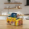 Basicwise Clear Storage Container with Lid For Kitchen Pantry Cabinet & Fridge Storage For Organizing, Durable Bin For Home Dorm or Office Use - 2 of 4