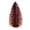 ENESCO 12.0 Inch Red Glitter Tree Sparkle Glitter Bottle Brush Trees - 2 of 3