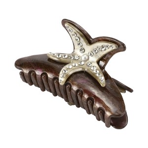 Unique Bargains Women's Elegant Starfish Hair Clips 4.06"x1.73"x2.40" 1 Pc - 1 of 3