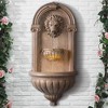 John Timberland Royal 35" High Sandstone LED Outdoor Wall Fountain - 2 of 4
