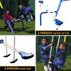 Sportspower Royal Fun Metal 2 Standing Swing with 2 Kids' Roman Glider Swing and 38" Saucer Swing Set - 4 of 4