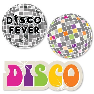 Big Dot of Happiness 70's Disco - DIY Shaped 1970's Disco Fever Party Cut-Outs - 24 Count - 1 of 4