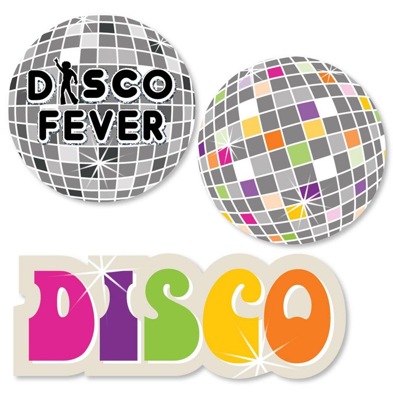 Big Dot of Happiness 70's Disco - DIY Shaped 1970's Disco Fever Party Cut-Outs - 24 Count, 1 of 6