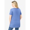 Woman Within Plus Size Short-Sleeve Scoopneck Embroidered Tunic - 3 of 4
