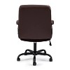 Simple Relax Adjustable Height Office Chair with Padded Armrests, Brown - 4 of 4