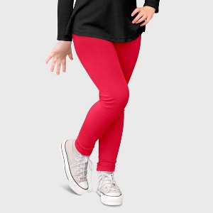 City Threads Girls 100% Cotton Leggings - USA-Made, Soft, Breathable & Sensory Friendly for Kids/Toddlers - 1 of 4