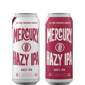 On Tour Brewing Mercury Hazy IPA - 4pk/16 fl oz Cans - 1 of 1