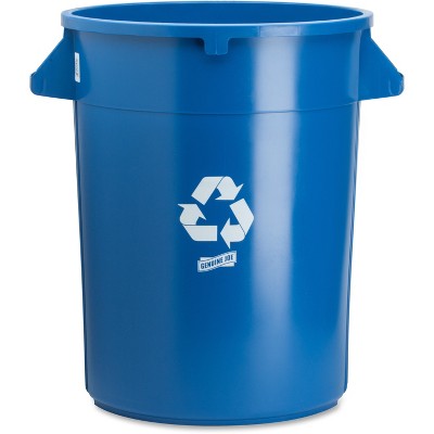 Genuine Joe Trash Containers Heavy-duty 32 Gallon Blue 60464