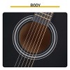 TopComfy Toy Guitars and String Instruments Dreadnought Barrel Shaped Cutaway Acoustic Guitar With Accessories For Kids, Black, 43.31"*19.29"*5.71" - 3 of 4